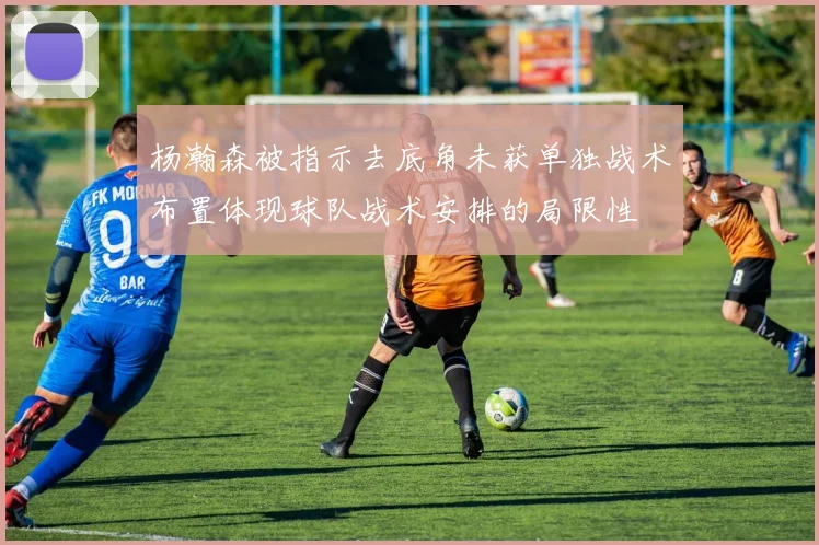 杨瀚森被指示去底角未获单独战术布置体现球队战术安排的局限性